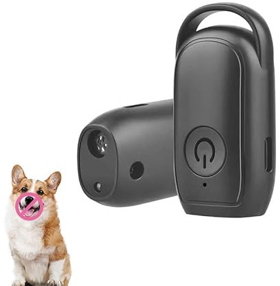 Anti Bell Gerät Hunde, Antibell Ultraschall Gerät, Hunde Bellen Stoppen mit Variabler Frequenz und Blitzlicht, für kleine, mittelgroße und große Hunde