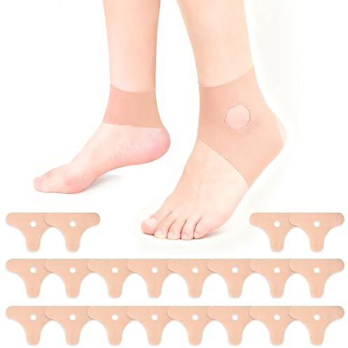LUPATDY 20 Stück Precut Kinesiotapes, Tape Sprunggelenk, Starke Haftung, Reißbar & Hautfreundlich, Physio Tape Knöchel Wasserfestes Elastisches, Kamel