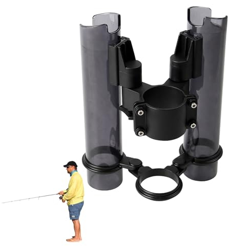 Treppiede porta canna da – in lega di alluminio da 56 cm, supporto da pavimento, organizer portatile pieghevole | per 3 canne da garage, yacht di mare, laghi fiumi, per