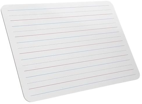 Baluue Tableau Effaçable à Sec pour Garçon Fille Petit Tableau Double Face avec Lignes Portable pour Apprentissage de Anglais pour École et Maison