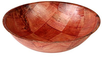 Thunder Group WDTSB010 Salad Bowl 10 Dia. X 2-1/2H Woven Wood