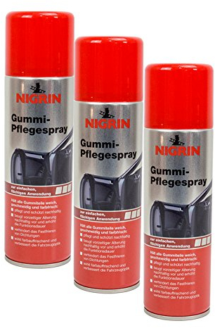 NIGRIN 3X 74056 Gummi-Pflegespray 300 ml