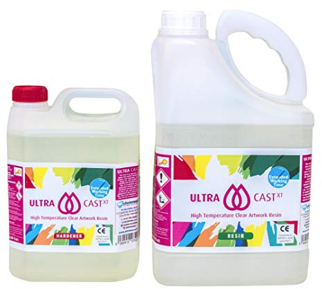 ULTRACAST XT Epoxidharz mit Härter Set zum Gießen 7,5 kg für Mixed-Medio | glasklar und UV stabilisiert | Clear Epoxy Casting Pouring Resin