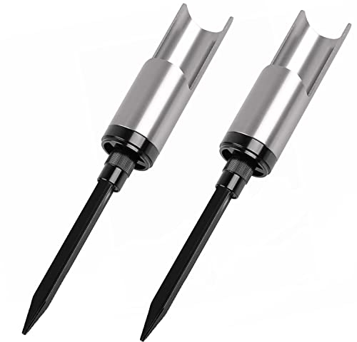 SHADDOCK Rutenhalter Angeln Rutenständer Bodenständer Angelrute Haltewinkel Halter Universal-Angelrutenhalter aus Aluminiumlegierung, abnehmbarer Stangenständer für Karpfen Uferangeln(2STK)