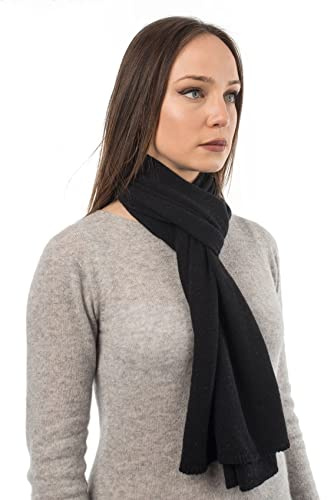 DALLE PIANE CASHMERE Sciarpa Donna 100% Cashmere - Nero