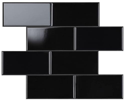 WoStick Vinilo Adhesivo 10 Hojas, Azulejos Premium Para Cocina y Baño, Baldosas Pared Más Gruesas, Impermeable