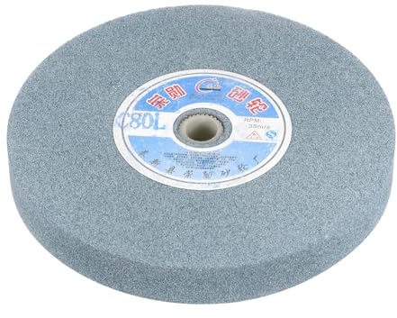 QUARKZMAN Schleifbockscheibe 150 x 12.7 x 20 mm, 80 Körnungen Grüne Siliziumkarbid-Bank-Schleifscheiben für Hartmetall, optisches Glas