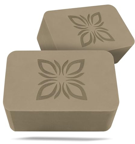 OMNANA RAISE Yoga Block EVA 2er Set – Yogablock rutschfest & superleicht – Hochdichter Schaumstoff, stabil & langlebig – Yogablöcke als perfektes Zubehör für Yoga, Pilates & Fitness