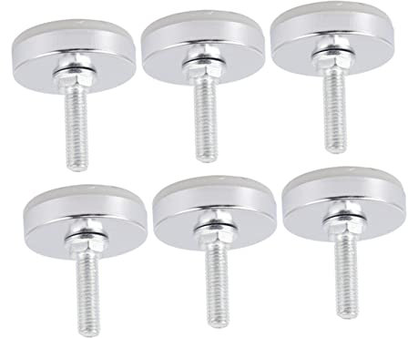 Angoily 6pcs Adjustable Screw Furniture Levelers for Home Protect Floor Furniture Foot Pads for Legs and Table Leg Risers