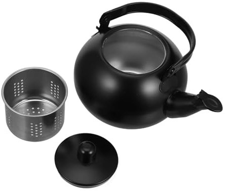 Veemoon Théière à Mobiles Acier Inoxydable Théière Pour Cuisinière Avec Passoire Et Anse Confortable
