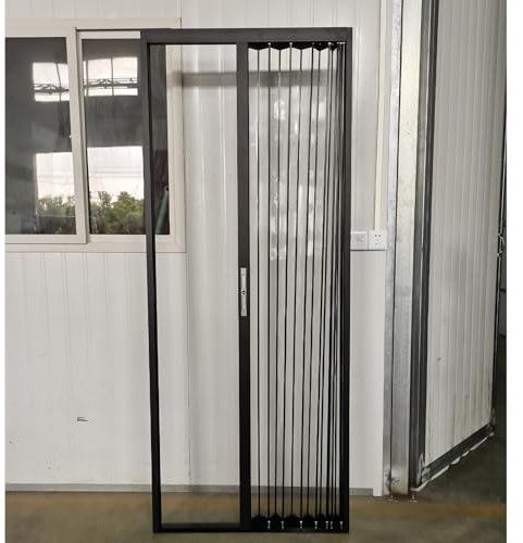Schiebetür mit transparenten Acrylplatten und Aluminiumrahmen für platzsparende Aufbewahrung in Schränken, Wohnmobilen, Terrassen, Duschen