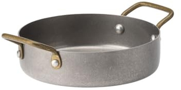 We Can Source It Box of 6 x Vintage Steel Mini Casserole Dish 12.25cm 5 inch Rustic Metal Cookware for Individual Servings Starters or Sides Ideal for Bistro Dining Catering or OventoTable Use