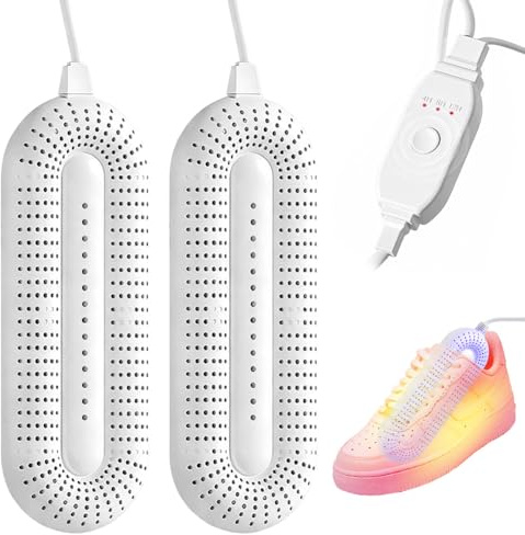 DASIAUTOEM Schuhtrockner Elektrisch, Stiefeltrockner Schuh Stiefelwärmer mit Timer, Schnelles Trocknen UV Sterilisation, Schuhe zu Trocknen für Skischuhe Kinderschuhe Sneaker