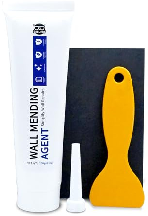 Breliter Drywall Repair Kit - 250g Wall Mending Agent, Drywall Putty, Spackling for Holes, Cracks & Stains, DIY Quick Solution for Walls and Ceilings, Formaldehyde-Free, White (8.8oz)