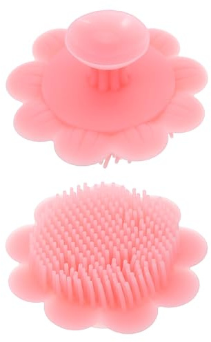 Alipis Lot de 2 Brosses de Bain en Silicone pour Bébé Brosse à Shampoing Douce et Masseur de Cuir Chevelu Nettoyage Délicat des Croûtes de Lait Ergonomique et Hygiénique Usage