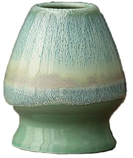 GNAUMORE Matcha Besen Halter Chasen in schwarz，Geschirr von Matchae，Keramik Matchabesenhalter,Matchae Schneebesen Ständer Keramik für Bambus，Matcha Set