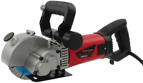 Fresadora de muros de 2800 W con láser, fresadora eléctrica ranurada de 125 mm, profundidad máxima de corte de 36 mm, fresadora para hormigón, ladrillo, piedra, adecuado para electricistas fontaneros