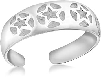 Tuscany Silver Sterlingsilver stjärnmönstrad tåring