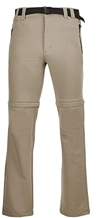 CMP Pantaloni Zip off Elasticizzati da Uomo, Corda, 46