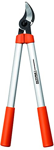 Tijera de Podar a Dos Manos Pruning 0390-60 - Ajuste Manual - Empuñadura Bimaterial - Corte Bypass Muy Preciso - Ultraligera - Fabricada con Aluminio Reforzado - Altuna