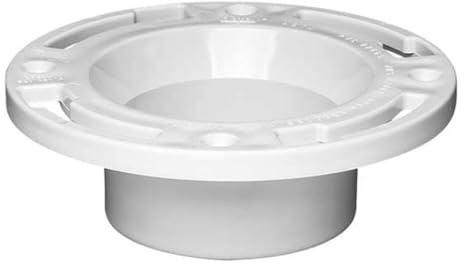 Oatey 3 in. or 4 in. PVC Closet Flange with Plastic Ring without Test Cap, White