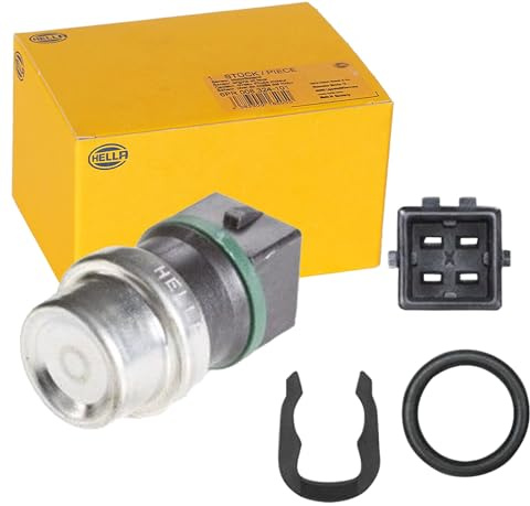HELLA 6PT 009 107-461 Sensor, temperatura del refrigerante - 12V - 4polos - enchufado - con junta