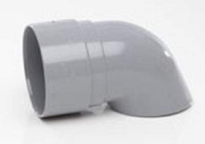 Grigio per grondaia, 50 mm, rotondi, gomito di scarico per capanno, veranda, portico ecc. adatto a 75 mm Mini grondaia