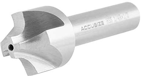 Accusize Industrial Tools Hss Corner Roudning End Mill, 1/4'' Radius, 1/2'' Shank Diameter, 1'' Largest Dianmeter, 3-1/8'' Oal, 1011-1412
