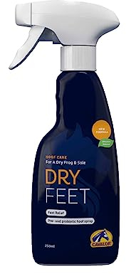 Cavalor Dry Feet Effective Natural New Formula 250ml für Hufsohle und Strahl verhindert Feuchtigkeit und Schmutz beugt Strahlfäule vor