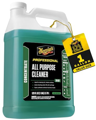 Meguiar's D10101 All Purpose Cleaner, Versatile Car Detailing Cleaner Ideal for Both the Interior and Exterior Vehicle Surfaces, Foaming Action Lifts Dirt from Leather, Carpet, Upholstery, and Vinyl