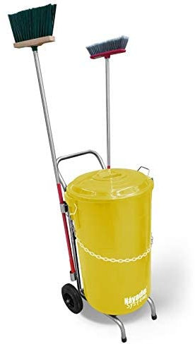 YMBERSA Náyade System Street Cleaning Cart Eco Plus - Straßenreinigungswagen + Gelber Eimer und Deckel, 120 l