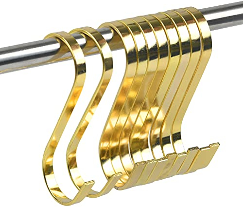 10pcs Ganci a Forma di S in Metallo - Multifunzionali per Cucina, Ufficio, Camera da Letto, Bagno - Ganci per Carne, Macellaio e Appendiabiti