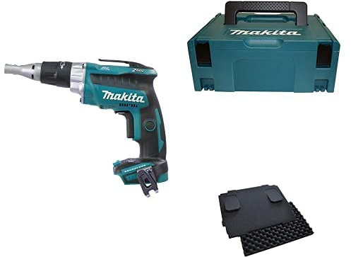 Makita Akku-Schnellbauschrauber 18,0 V (ohne Akku, ohne Ladegerät) + MAKPAC + Polster