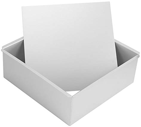 HERCHR Moule à gâteau carré, moule à gâteau au fromage carré en aluminium anodisé avec fond amovible, moule à gâteau carré de 8,7 pouces