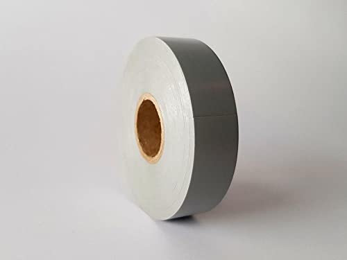 PVC Isolierband 19mm x 33m Isoband Klebeband für Elektriker Bastler in 11 verschiedenen Farben (Silber/Grau)