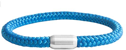 Paracord-armband | magnetisk stängning | flätad av sjömansgarn | segelrep | maritim och vattentät | 8 mm Ø | handgjord | kvinnor och män |, 19 cm - 24 cm, Harts