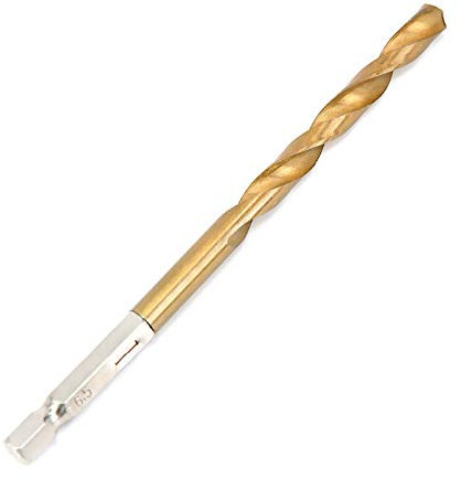 NITVIA 1 Stück 1,5-6,5 mm HSS-Schnellarbeitsstahl, titanbeschichtete Bohrer, Edelstahlwerkzeug, ganzes Grundmetall, Reibahle, Werkzeuge, Bohrer (Size : 2mm)