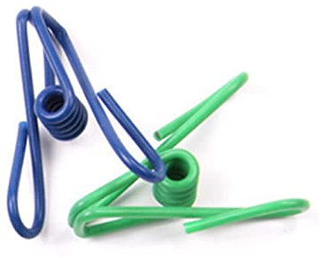 Cabilock 10pcs Stainless Steel Wire Towel Clips Washing Line Pegs Bag for Laundry Clothes Hangers Random Color