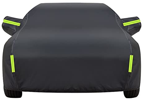 MARXAN Autoabdeckung für VW Transporter T4 1995-2004, Komplette Abdeckungen Abdeckplane wasserdicht wetterfeste Auto Abdeckplane Garagen Außen Zubehör,D/Black