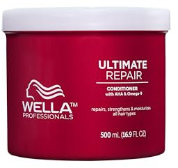 Wella Professionals Ultimate Repair Conditioner for Damaged Hair, with AHAs and Omega 9 to Rebuild and Strengthen Hair, With Metal Purifier Technology to Detox the Hair, 500 ml