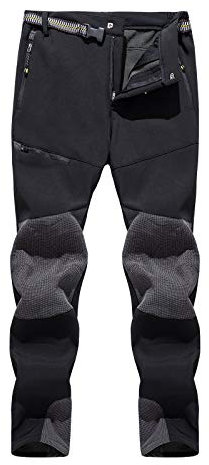 DondPO Outdoorhose Herren Winter 3XL Warm Gefüttert Wanderhose Schneehose Winter Winddicht wasserdichte Kletterhose Softshellhose Thermopants Camping Snowboard Taschen Skihose Trekkinghose