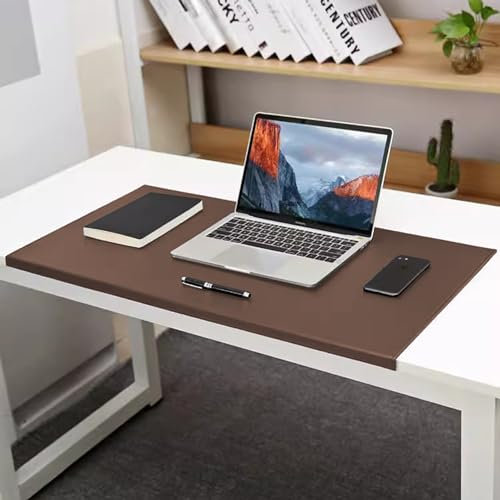 Benutzerdefinierte Größe Leder Schreibtischunterlage, Multifunktionales Mauspad, Schreiben Matte mit Kantenschutz, Büro-Schreibtischmatte, Schreibtischschutz für Homeoffice(80 * 40cm)
