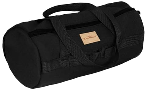 Zeltpfahl Aufbewahrungstasche Segeltuch Zelt Hering Tasche Zeltstange Tasche Heavy Duty Oxford Zeltstange Tasche Hammer Nagel Tasche Multi Werkzeuge Aufbewahrungstasche für Wandern Camping (Schwarz)