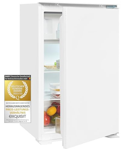 Exquisit EKS131-4-E-040D Einbaukühlschrank mit Gefrierfach, Nischenhöhe: 122 cm