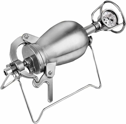 Umiup Máquina de Palomitas de maíz con manivela Manual Máquina de Palomitas de maíz con manivela Máquina de Palomitas de maíz Tradicional Antigua Máquina de Palomitas de maíz de Acero Inoxidable (