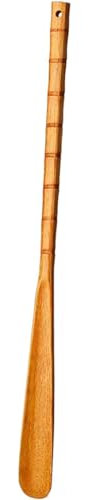 GUOQDAMI Ergonomique Chausse-Pied à Manche Long de 55 cm, Outil d'aide à Chaussures en Bois, cuillère à Chaussures pour Femmes, Hommes, Enfants, Personnes âgées Confortable