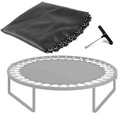 Trampolinmatte305 Trampolin-Sprungmatte 54/56/60/64 Ösen Zehnfach-Nähte Zubehör für Gartentrampolin-Stoff AVCE 1-teiliges Trampolin-Federzugwerkzeug 10ft/54 Schnallen