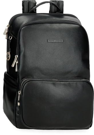 Pepe Jeans Elia Bagaglio- Borsa messenger donna, Nero, Taglia unica, Zaino per computer portatile