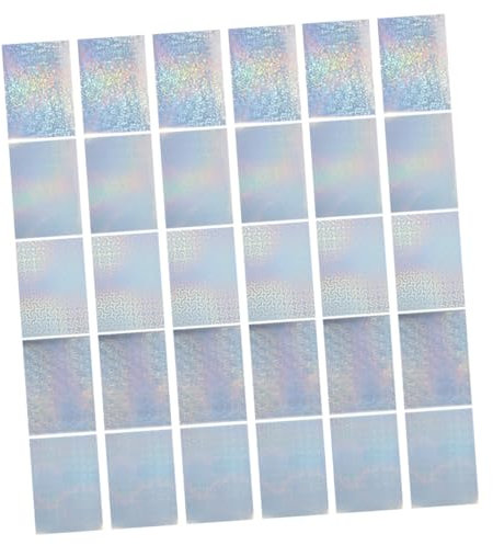 STOBAZA Holografischer Pet-Aufkleber 30 Blätter Kaltlaminiertes Aufkleberpapier Für Dekorative Kunstprojekte