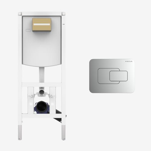 CONEL WC - Vorwandelement mit VIGOUR Betätigungsplatte V1DEECH chrom